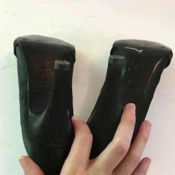 Mootsies Tootsies Heels 6.5 Moparablek Peep Toe - Picture 5 of 8